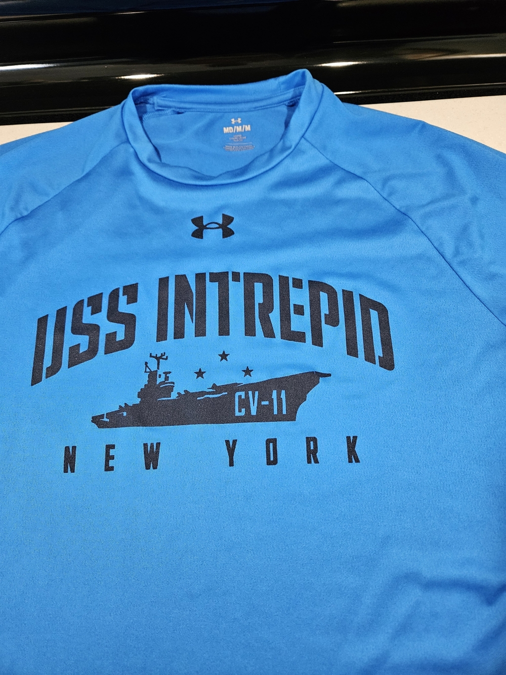 Under Armour Men's USS Intrepid Blue Performance Shirt